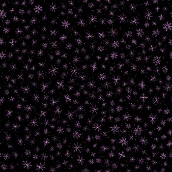 Hand Drawn Snowflakes Christmas Seamless Pattern. Subtle Flying Snow Flakes on chalk snowflakes Background. Awesome chalk handdrawn snow overlay. Enchanting holiday season decoration.