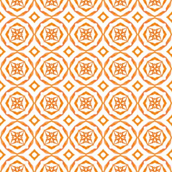 Textile ready immaculate print, swimwear fabric, wallpaper, wrapping. Orange trending boho chic summer design. Exotic seamless pattern. Summer exotic seamless border.