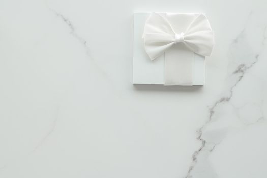 Romantic celebration, lifestyle and holiday present concept - Luxury wedding gifts on marble