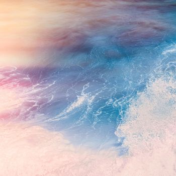 Coastal art print, holiday destination and travel concept - Dreamy ocean coast in summer