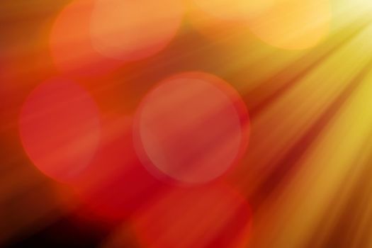 Abstract background, bokeh overlay defocused design concept - Light beams and sun flares