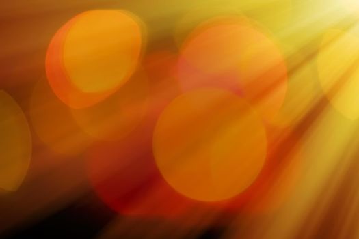 Abstract background, bokeh overlay defocused design concept - Light beams and sun flares