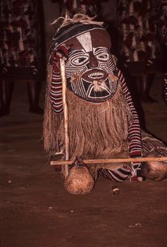 Zulu tribal dance show, Victoria Falls, Zimbabwe, Africa