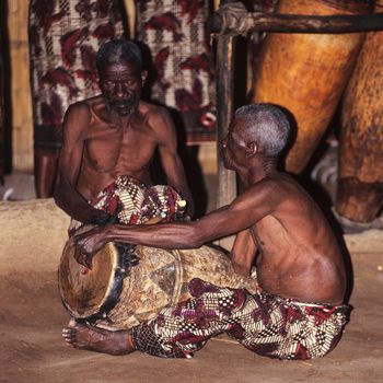 Zulu tribal dance show, Victoria Falls, Zimbabwe, Africa