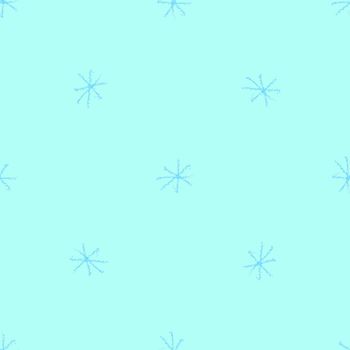 Hand Drawn Snowflakes Christmas Seamless Pattern. Subtle Flying Snow Flakes on chalk snowflakes Background. Adorable chalk handdrawn snow overlay. Incredible holiday season decoration.