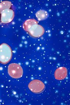 Sparkling bokeh, overlay design and cosmos texture concept - Abstract cosmic starry sky lights and shiny glitter, luxury holiday background