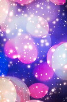 Sparkling bokeh, overlay design and cosmos texture concept - Abstract cosmic starry sky lights and shiny glitter, luxury holiday background