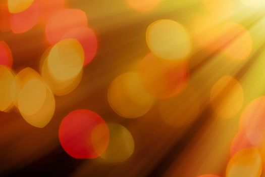 Abstract background, bokeh overlay defocused design concept - Light beams and sun flares