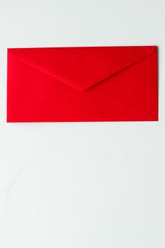 Communication, newsletter and business concept - Envelopes on marble background, message