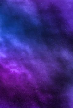 Cosmic abstract, space travel and future science concept - Night sky stars background, nebula clouds in cosmos