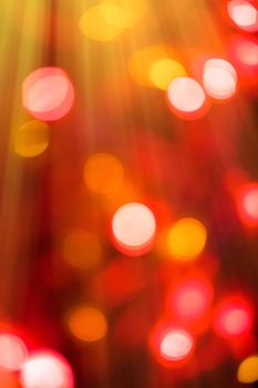 Colourful lights bokeh - abstract background, defocused overlay, bright colours concept