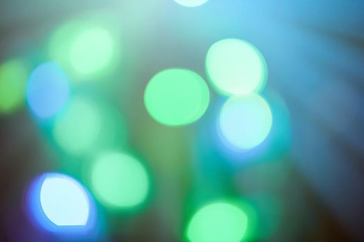 Colourful lights bokeh - abstract background, defocused overlay, bright colours concept