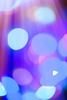 Colourful lights bokeh - abstract background, defocused overlay, bright colours concept