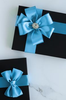 Romantic celebration, lifestyle and birthday present concept - Luxury holiday gifts on marble