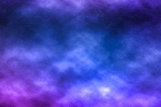 Cosmic abstract, space travel and future science concept - Night sky stars background, nebula clouds in cosmos