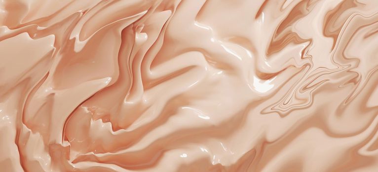 Cosmetic foundation cream texture background 3D render