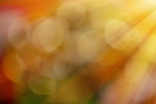 Abstract background, bokeh overlay defocused design concept - Light beams and sun flares