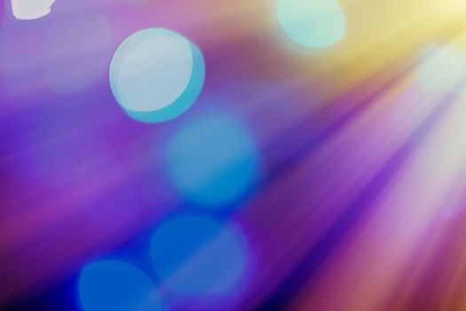 Abstract background, bokeh overlay defocused design concept - Light beams and sun flares