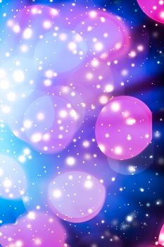 Sparkling bokeh, overlay design and cosmos texture concept - Abstract cosmic starry sky lights and shiny glitter, luxury holiday background