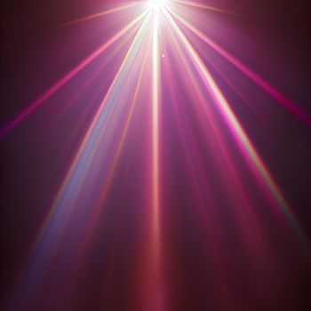 Light Lens flare on black background. Lens flare with bright light isolated with a black background. Used for textures and materials.