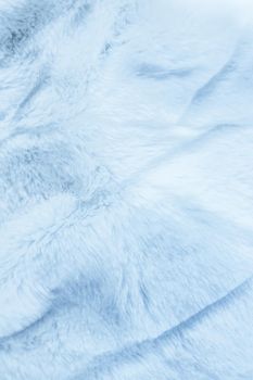 Fashion design, warm winter clothing and vintage material concept - Luxury blue fur coat texture background, artificial fabric detail