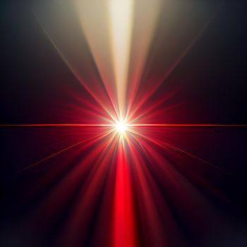 Light Lens flare on black background. Lens flare with bright light isolated with a black background. Used for textures and materials.