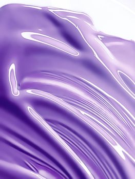 Glossy purple cosmetic texture as beauty make-up product background, cosmetics and luxury makeup brand design concept