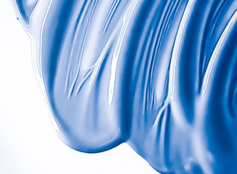 Glossy blue cosmetic texture as beauty make-up product background, cosmetics and luxury makeup brand design concept