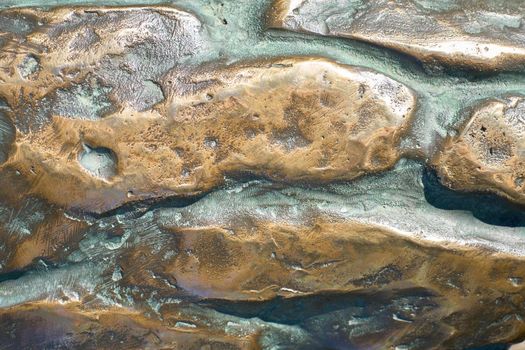 Bronze texture for backgrounds. Grunge metal background close-up. Selective focus