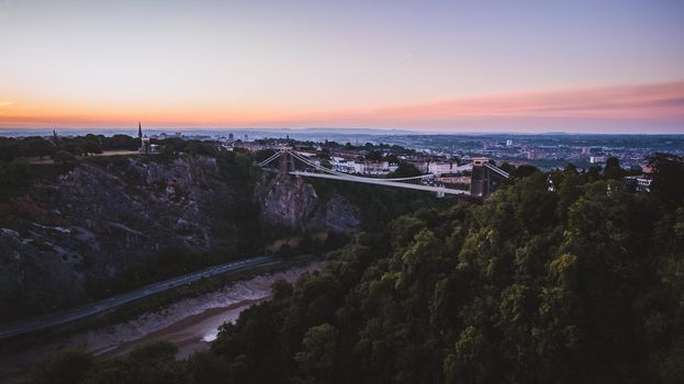 Clifton Suspension Bridge in Bristol. High quality photo