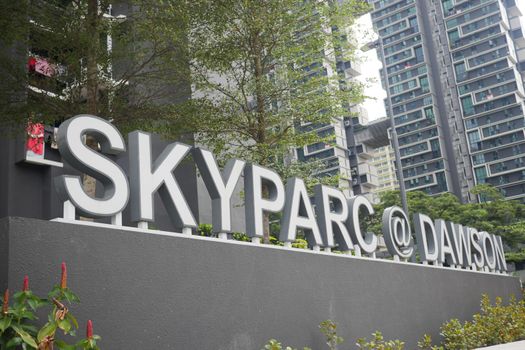Singapore dawson 22 june 2022, low angle view of SkyVille at Dawson .