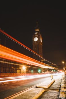 Big Ben at night, London. High quality photo