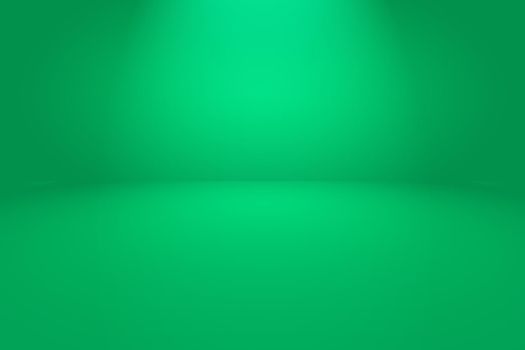 Green gradient abstract background empty room with space for your text and picture