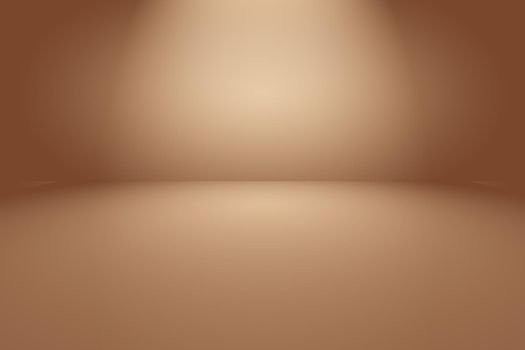 Abstract Smooth Brown wall background layout design,studio,room,web template,Business report with smooth circle gradient color.