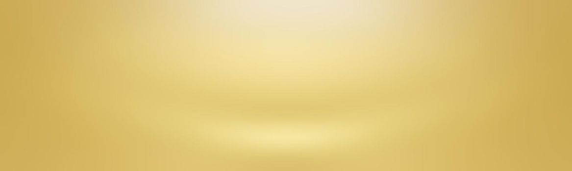 Abstract Luxury Gold yellow gradient studio wall, well use as background,layout,banner and product presentation