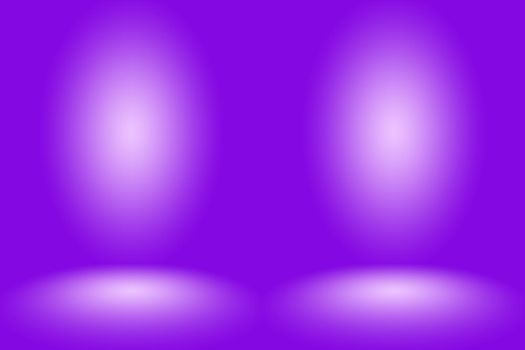 Studio Background Concept - Dark Gradient purple studio room background for product