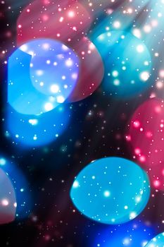 Sparkling bokeh, overlay design and cosmos texture concept - Abstract cosmic starry sky lights and shiny glitter, luxury holiday background