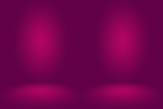 Studio Background Concept - Dark Gradient purple studio room background for product