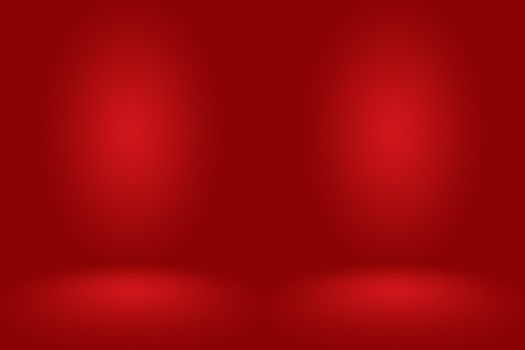 Abstract Red background Christmas Valentines layout design,studio,room, web template ,Business report with smooth circle gradient color.