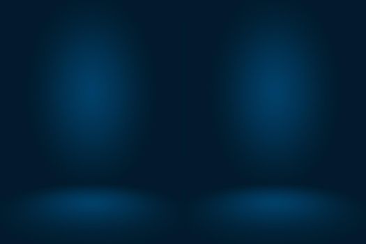 Abstract Smooth Dark blue with Black vignette Studio well use as background,business report,digital,website template,backdrop