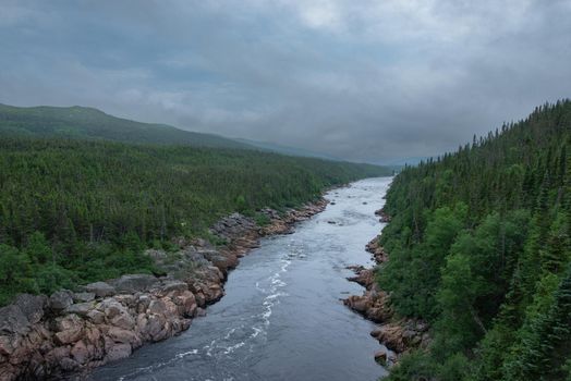 Pinware River flows in the Mists of Labrador and Newfoundland