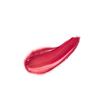 Cosmetic products, fashion and beauty concept - Lipstick smudge isolated on white background, art of make-up