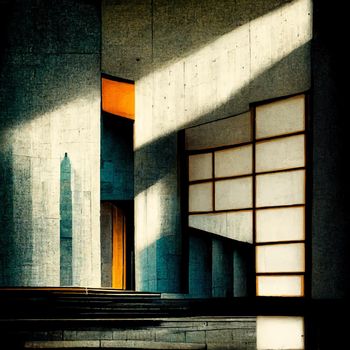 Japan architecture illustration. amazing japan architecture. illustration for wallpaper.