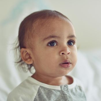 You are loved little one. an adorable baby boy at home