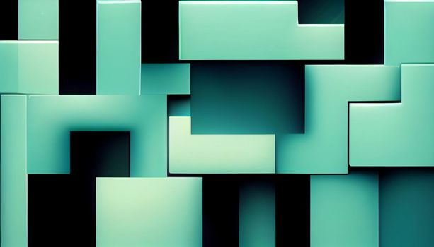 3D Illustration pastel multi color gradient blurred background.