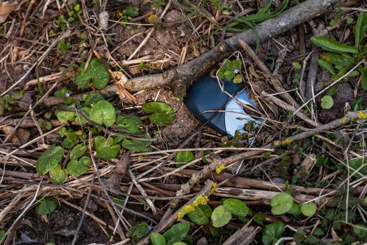 A computer mouse pollutes nature in Germany and poisons the environment