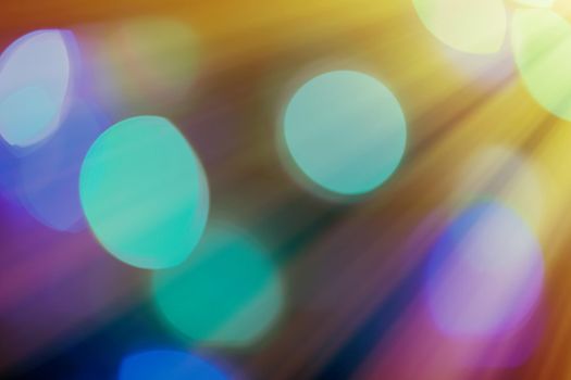 Abstract background, bokeh overlay defocused design concept - Light beams and sun flares