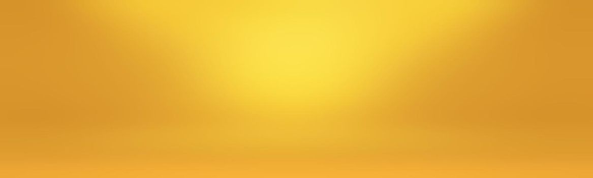 Abstract Luxury Gold yellow gradient studio wall, well use as background,layout,banner and product presentation