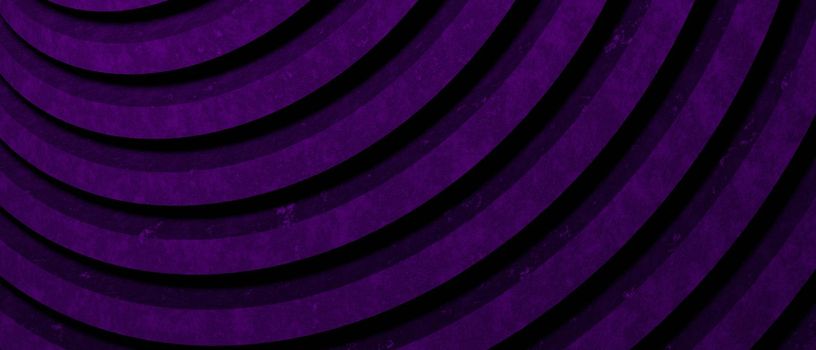 Concrete Style Abstract Minimal Wavy or Curve Lines Architecture Design Purple Background Rough Texture, 3D Illustration