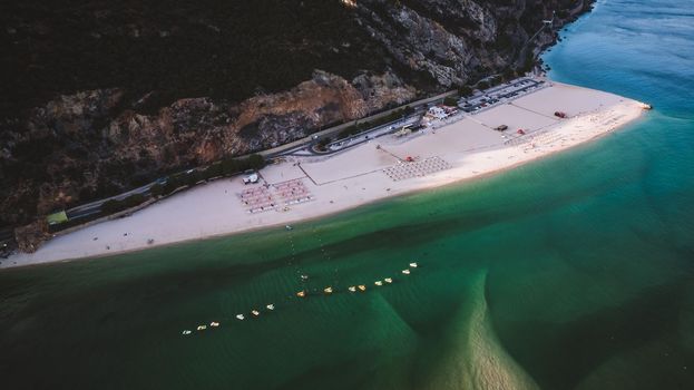 Aerial view of Arrabida natural park, Portugal